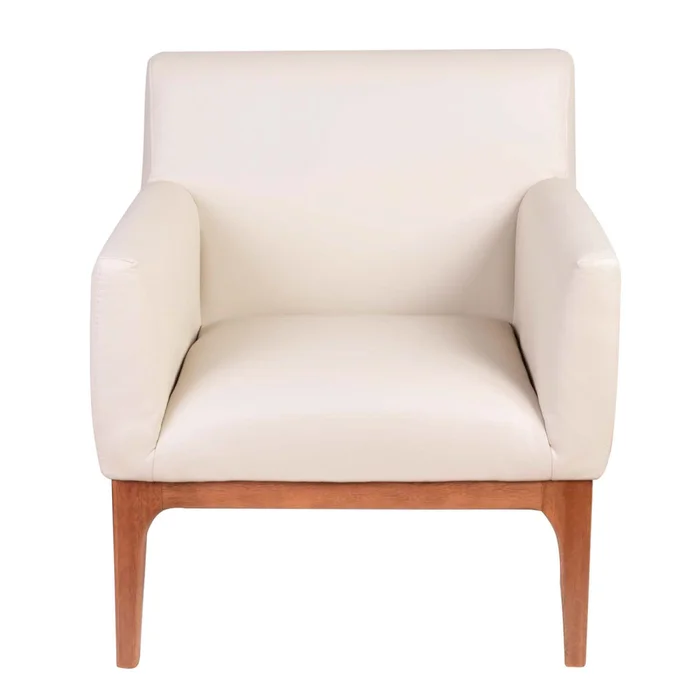 Butaca Cuero-y-madera Natural-beige Tucson Arena en Beige - Sillones y sofás, Uruguay | Divino, vista 3