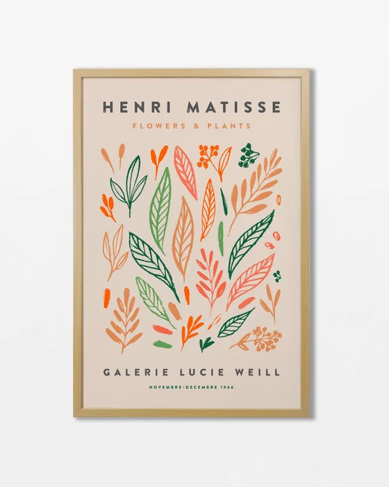 Matisse - Flowers & Plants en Multicolor - Láminas, Uruguay | La Cuadrería