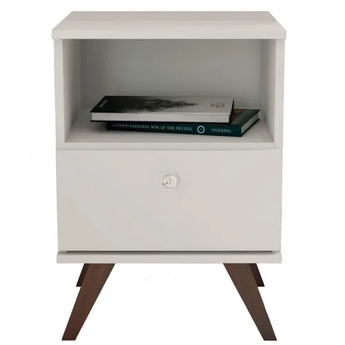 Mesa De Luz Linea Retro Living Dormitorio 1 Cajon Bl Rt3019 - Mesas de luz, Uruguay | Muebles Express