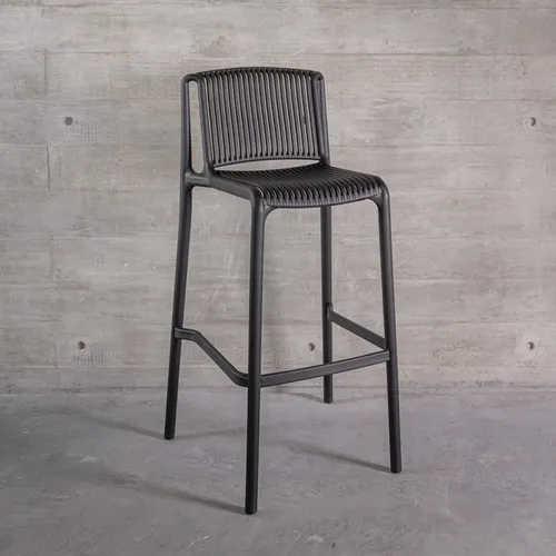 Taburete Sicilia - Negro en Gris - Sillas, Uruguay | Walnut