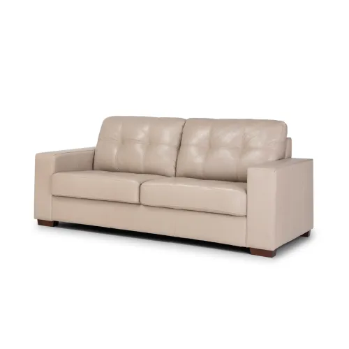 Sofá Fargo - Cuero Básico - 3 cuerpos - 519 (Beige) en Beige - Sillones y sofás, Uruguay | NYR