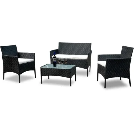 Juego de jardin Aruba Negro en Negro - Muebles para el exterior, Uruguay | La Cueva Muebles, vista 7