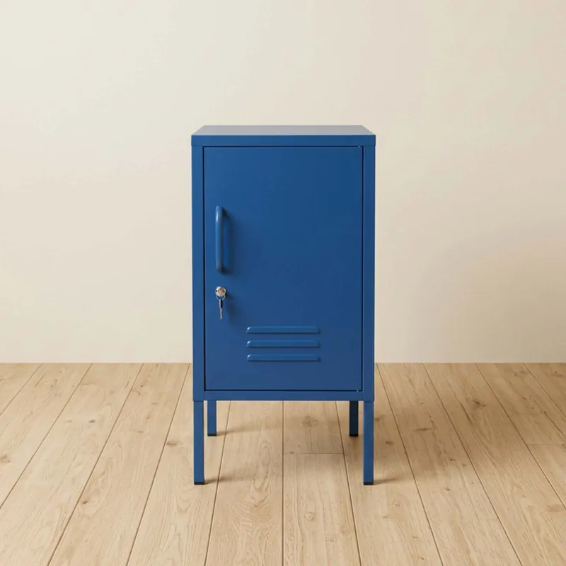 Mesa Lateral 1p Metal Azul Olivia en Azul - Mesas de living, Uruguay | Divino