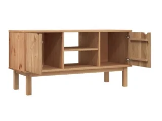 Rack TV 2 P Mel/Gris Linea Nordica en Madera Maciza en Madera natural - Muebles para TV, Uruguay | Quesal, vista 13