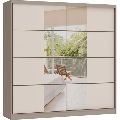 Ropero MASTER – 2 Puertas corredizas con espejos en Beige - Roperos y placares, Uruguay | Igoa
