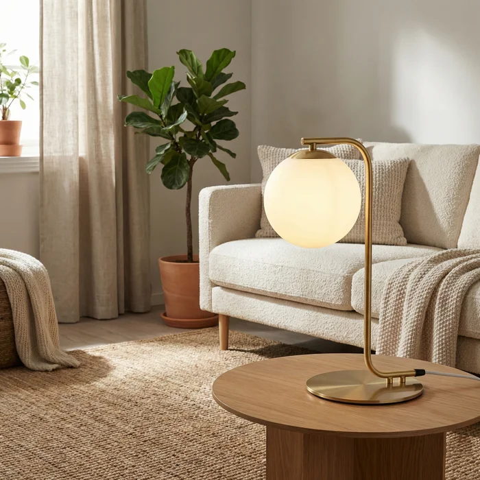 Lámpara de mesa Orbita Gold en Dorado - Lámparas de mesa, Uruguay | La Perla, vista 3
