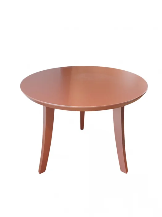 MESA DE APOYO MEDIANA LACA COLOR COBRE 60 CMS DIAMETRO en Rojo - Mesas de living, Uruguay | Champagne Home