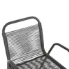 Silla de Jardín Simil Rattan - Negro en Negro - Muebles para el exterior, Uruguay | Rústico Hogar, vista 4 de 4