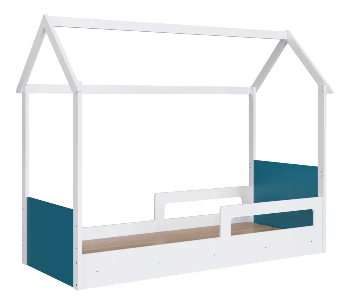 Cama Siena – Azul en Blanco - Dormitorio, Uruguay | RM Muebles y Deco, vista 5
