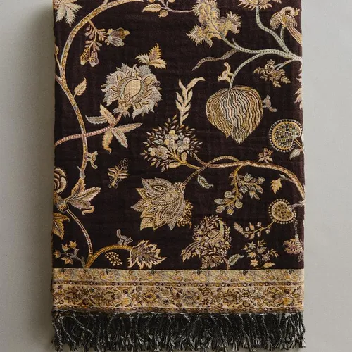 MANTA JACQUARD FLORES - Textiles, Uruguay | Zara Home