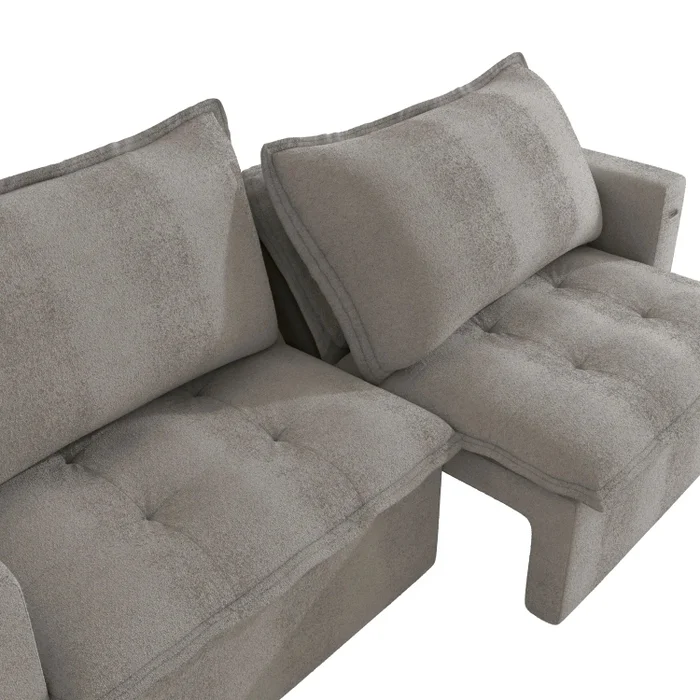 SOFA CAMA RETRACTIL/RECLINABLE TREVO 236CM en Gris - Sillones y sofás, Uruguay | Balton, vista 7