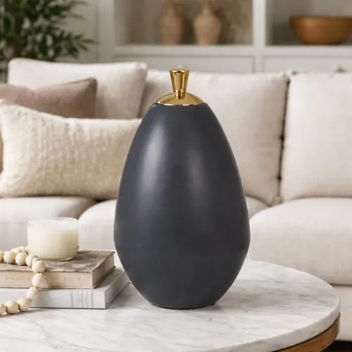 JARRON DROPS Negro Medium - Decoración, Uruguay | Viasono
