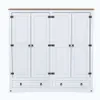 Ropero 4 Puertas 2 cajones Línea Naturale - Blanco/Roble en Multicolor - Roperos y placares, Uruguay | La Cueva Muebles, vista 5 de 5