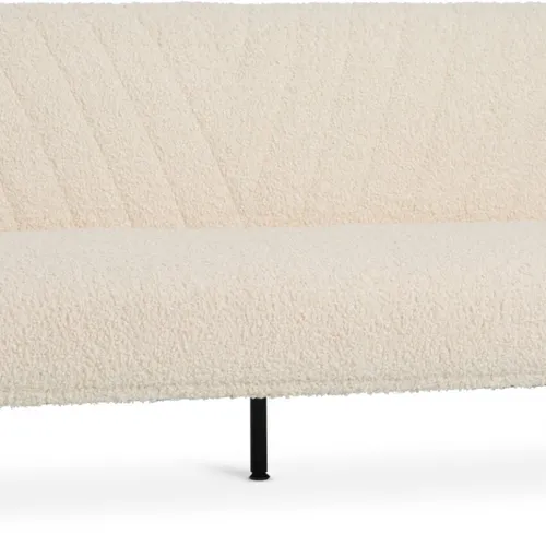 Sofá cama PARADIS 3 plazas felpa crudo en Blanco - Sillones y sofás, Uruguay | JYSK