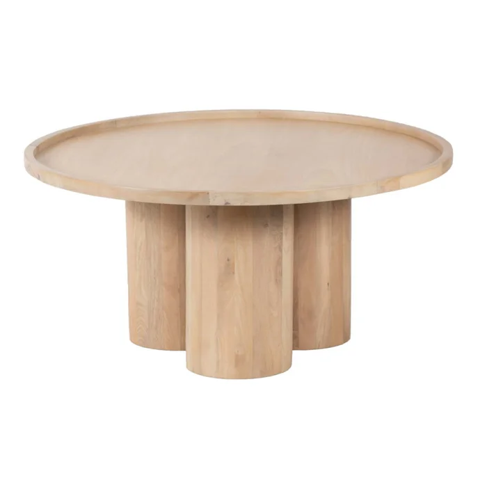 Mesa Ratona Mdf-y-madera Natural-beige Cylinder Natural en Madera natural - Mesas de living, Uruguay | Divino, vista 2