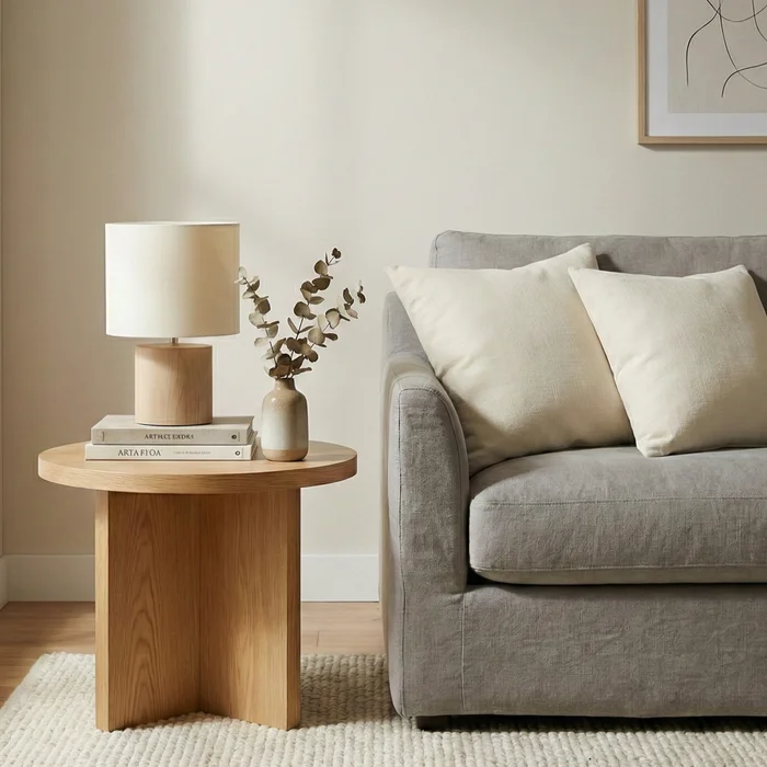 Lámpara de Mesa Nórdica Core en Madera natural - Lámparas de mesa, Uruguay | La Perla, vista 2