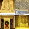 Cortina lluvia luces led cálida decoración 3x3mts - Lámparas de mesa, Uruguay | Buho Store, vista 2 de 9