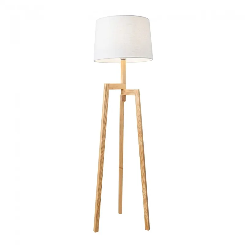Lampara de pie Maite - Vintage Moderno en Blanco - Lámparas de pie, Uruguay | Rústico Hogar