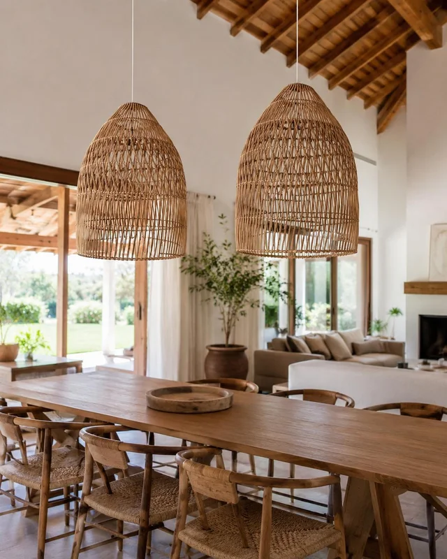 Pantalla Hanoi en Madera natural - Lámparas de mesa, Uruguay | Indrana, vista 3