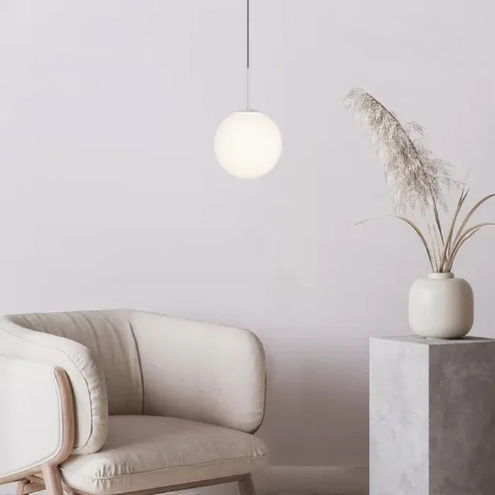 Lámpara Colgante Venancio 2 Blanco en Blanco - Lámparas colgantes, Uruguay | Serlux, vista 4