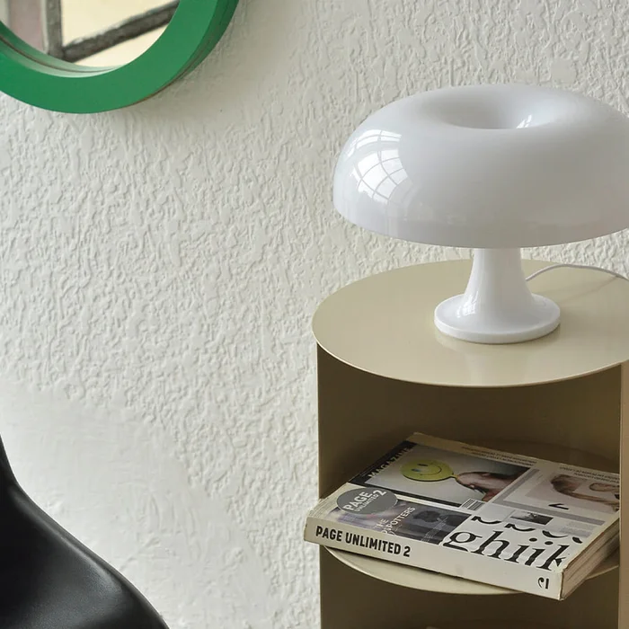 Lampara de mesa retro Mushroom - blanco en Blanco - Lámparas de mesa, Uruguay | Buho Store, vista 8