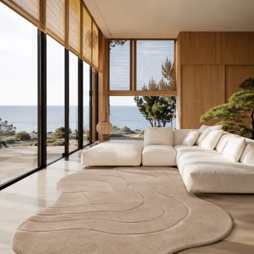 Alfombra Nordica Premiun 195 cm x 295 cm Marfil Tostado en Beige - Alfombras, Uruguay | Indrana