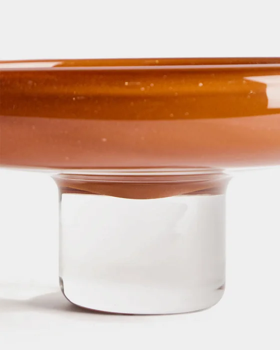 Centro de mesa Denuo de vidrio terracota - Ø28 cm en Naranja - Jarrones, Uruguay | Kavehome, vista 5