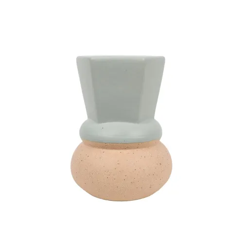 CANDELABRO BOCEL 6.8x6.8x9CM CERAMICA VERDE en Verde - Decoración, Uruguay | Koz