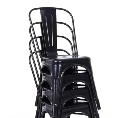 Silla Tolix - Negro en Negro - Sillas, Uruguay | La Cueva Muebles, vista 9