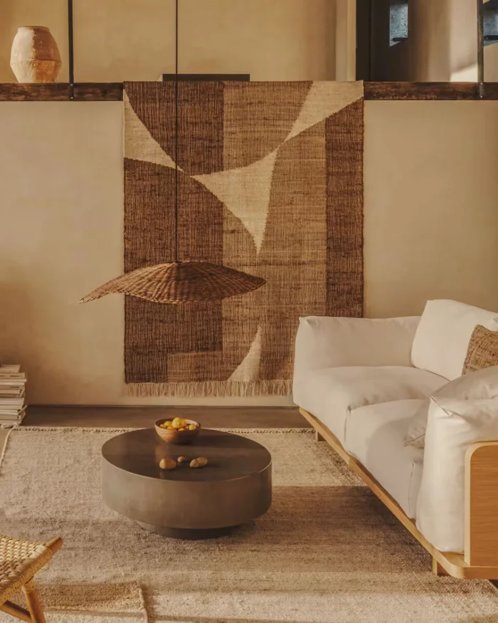 Pantalla para lámpara de techo Bisbal de ratán con acabado natural Ø 80 cm en Madera natural - Lámparas colgantes, Uruguay | Kavehome, vista 2
