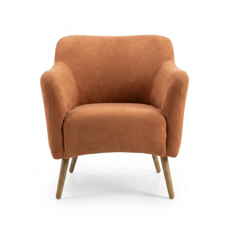 Butaca Eva - Tela Microfibra - C249 (Terracota) en Naranja, Uruguay | NYR, vista 3