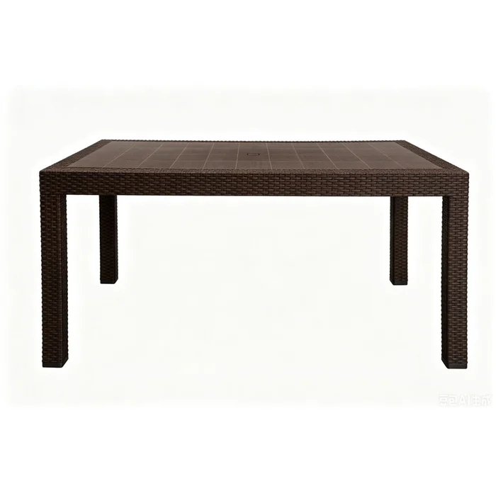 Mesa Comedor 150cm Polipropileno Marron Tulum en Marrón - Muebles para el exterior, Uruguay | Divino, vista 2