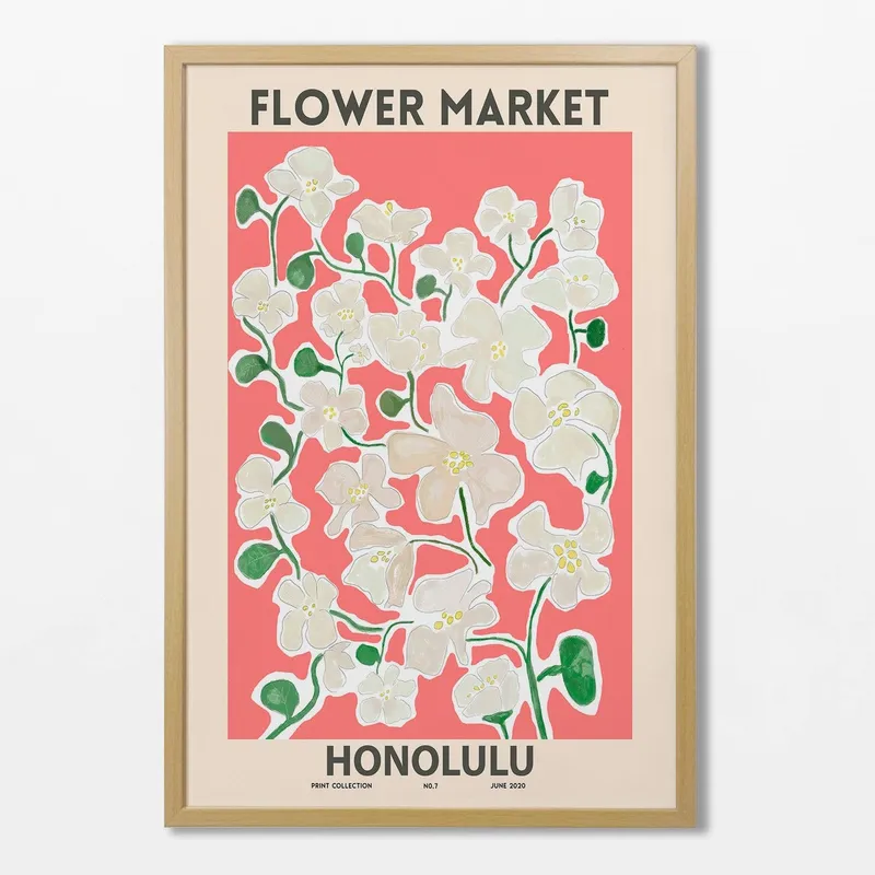 Flower Market - Honolulu - Láminas, Uruguay | La Cuadrería