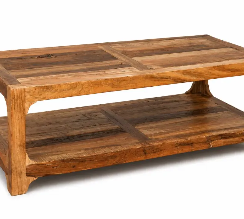 M183 Mesa ratona 130x70x45 en Madera natural - Mesas de living, Uruguay | Victoriana