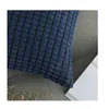 Almohadón Pana Dark Blue (trama a cuadros) en Azul - Textiles, Uruguay | Finkel, vista 3 de 3