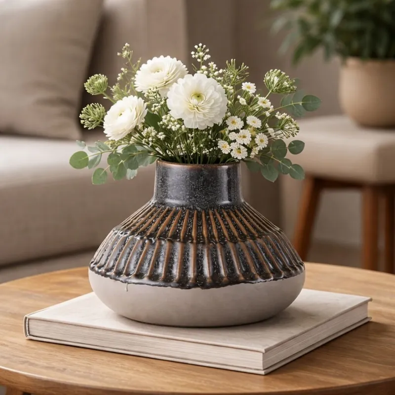 FLORERO SATIN Gris Medium en Multicolor - Decoración, Uruguay | Viasono
