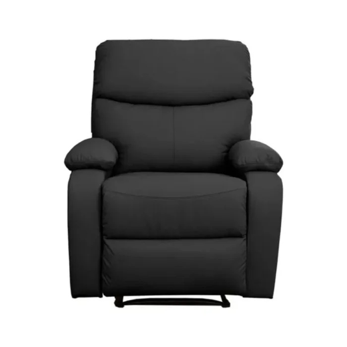 Sillón Reclinable 1 Cuerpo Negro en Negro - Sillones y sofás, Uruguay | La Cueva Muebles, vista 3