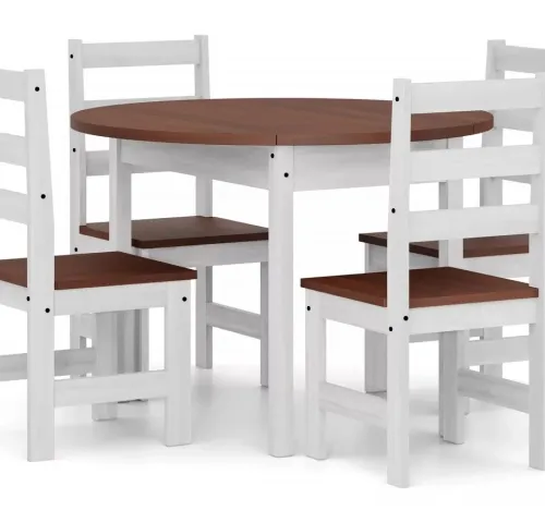 Juego de comedor Redondo 4 sillas - Mesas de comedor, Uruguay | Que Sal Muebleria