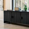 RACK STUDIO TOTAL BLACK - 1.62 MTS - 3 PUERTAS en Negro - Muebles para TV, Uruguay | La Iberica, vista 1 de 9