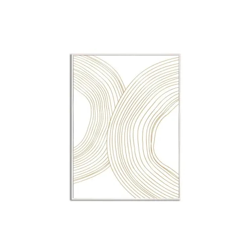 CUADRO CANVAS 30x40cm MARCO FIGURAS BEIGE 3 en Beige - Decoración de pared, Uruguay | Koz