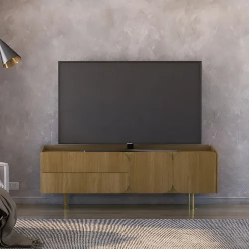 Rack Dakota - 2 puertas - Carvalho - Muebles para TV, Uruguay | NYR