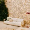 Sofá Ambra de 3 plazas de madera maciza de acacia con acabado claro 249 cm FSC 100% en Beige - Sillones y sofás, Uruguay | Kavehome, vista 2 de 10