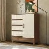 Comoda Cajonera Dormitorio 4 Cajones 1 Puerta en JEQ/OFF WHITE - Cómodas, Uruguay | Soy Hogar, vista 2
