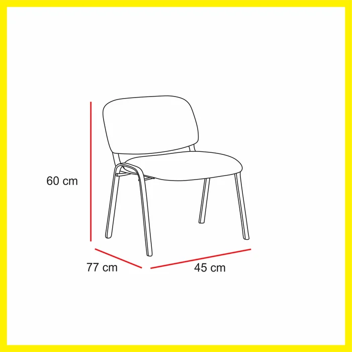Producto: Silla Oficina Apilable de AMARELO - Escritorios y sillas de escritorio, Uruguay | Amarelo, vista 2