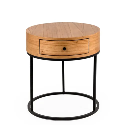 MESA DE LUZ PETRA CINAMOMO 51X51X54H - Mesas de luz, Uruguay | Vinibel