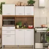 Kit De Cocina Completa 5 Puertas 3 Cajones Y Patas 100% Mdp Blanco en Blanco - Cómodas, Uruguay | Soy Hogar, vista 5 de 6