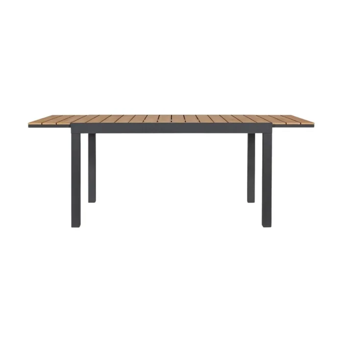 Mesa de jardin extensible Osaka - Negra en Negro - Muebles para el exterior, Uruguay | La Cueva Muebles, vista 3