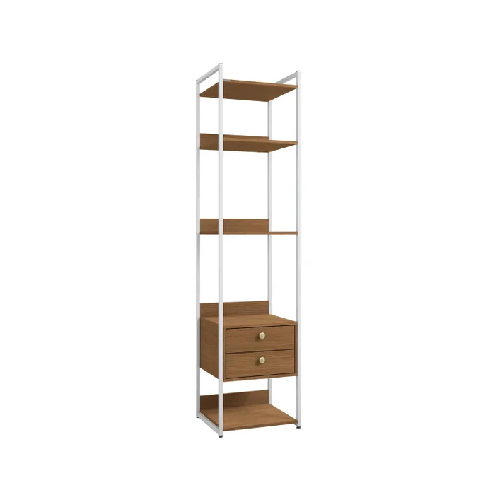 Combo Closet Abierto Modular P49 y P50 - Linea Industrial en Madera natural - Roperos y placares, Uruguay | Balton, vista 12