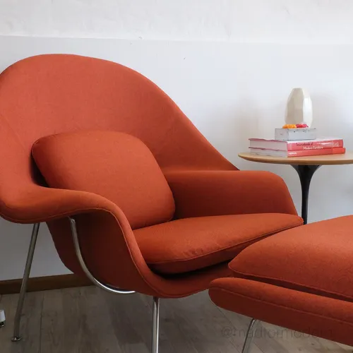 Womb Chair | Eero Saarinen en Rojo - Butacas, banquetas y puffs, Uruguay | Mad for Modern