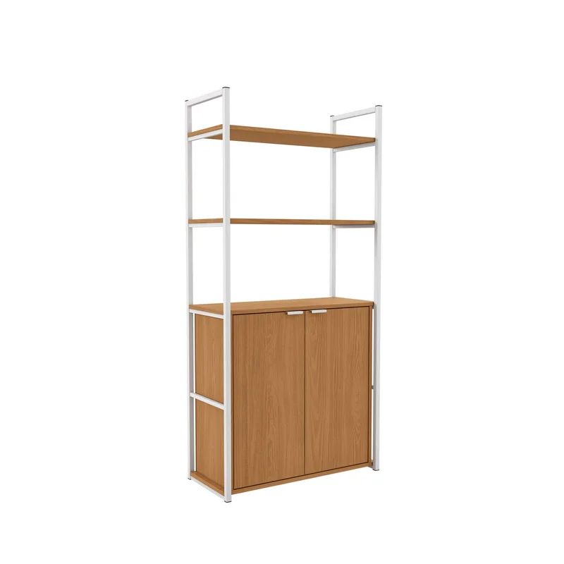 ESTANTERIA ALTA CON PUERTAS LINEA INDUSTRIAL HIERRO en Madera natural - Bibliotecas, Uruguay | Balton, vista 7